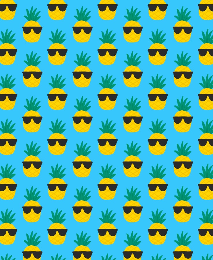Pineapple with Sunglasses