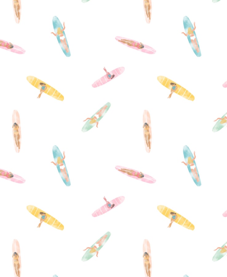 Watercolor Surfboard