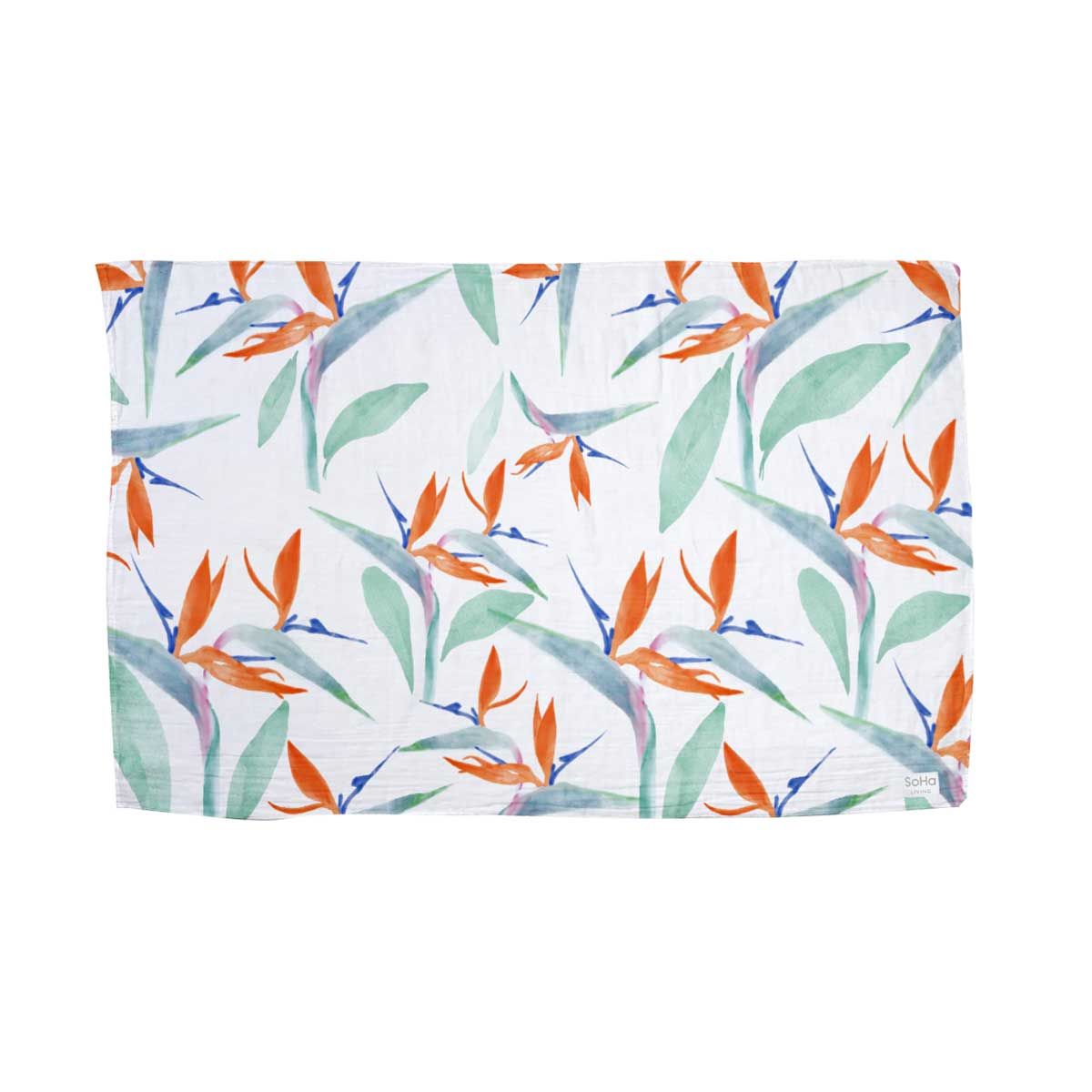 Bird of Paradise Watercolor Pareo – SoHa Living