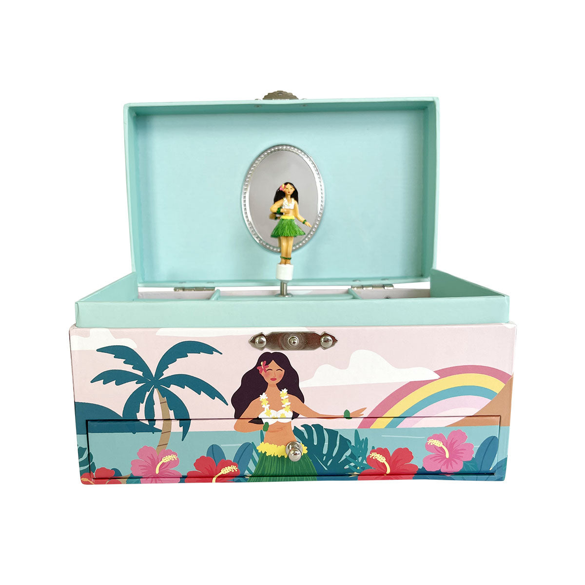 Hula Girl Music Box Large, Blue – SoHa Living