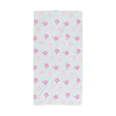 Pink Shaka Beach Towel