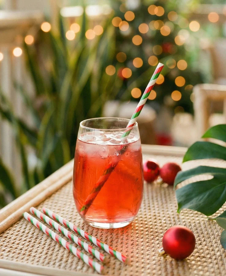 Christmas Drinking Straw