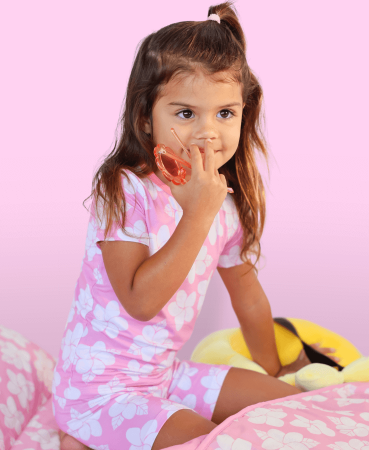 Girls Short Sleeve Pajama Sets