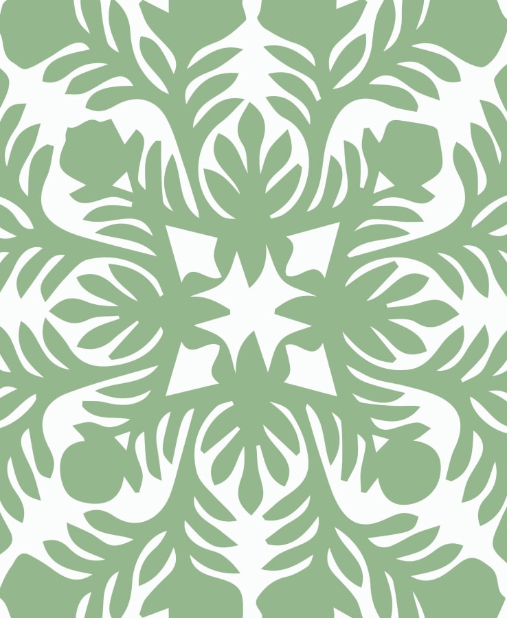 Green and Cream Quilt