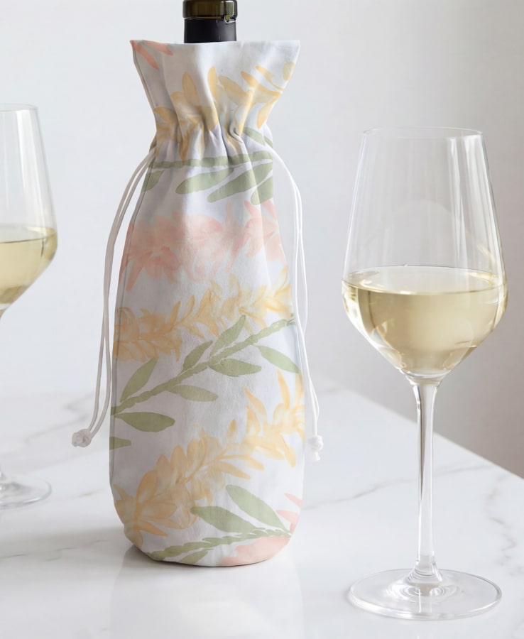 New Years Wine Bottle Bags