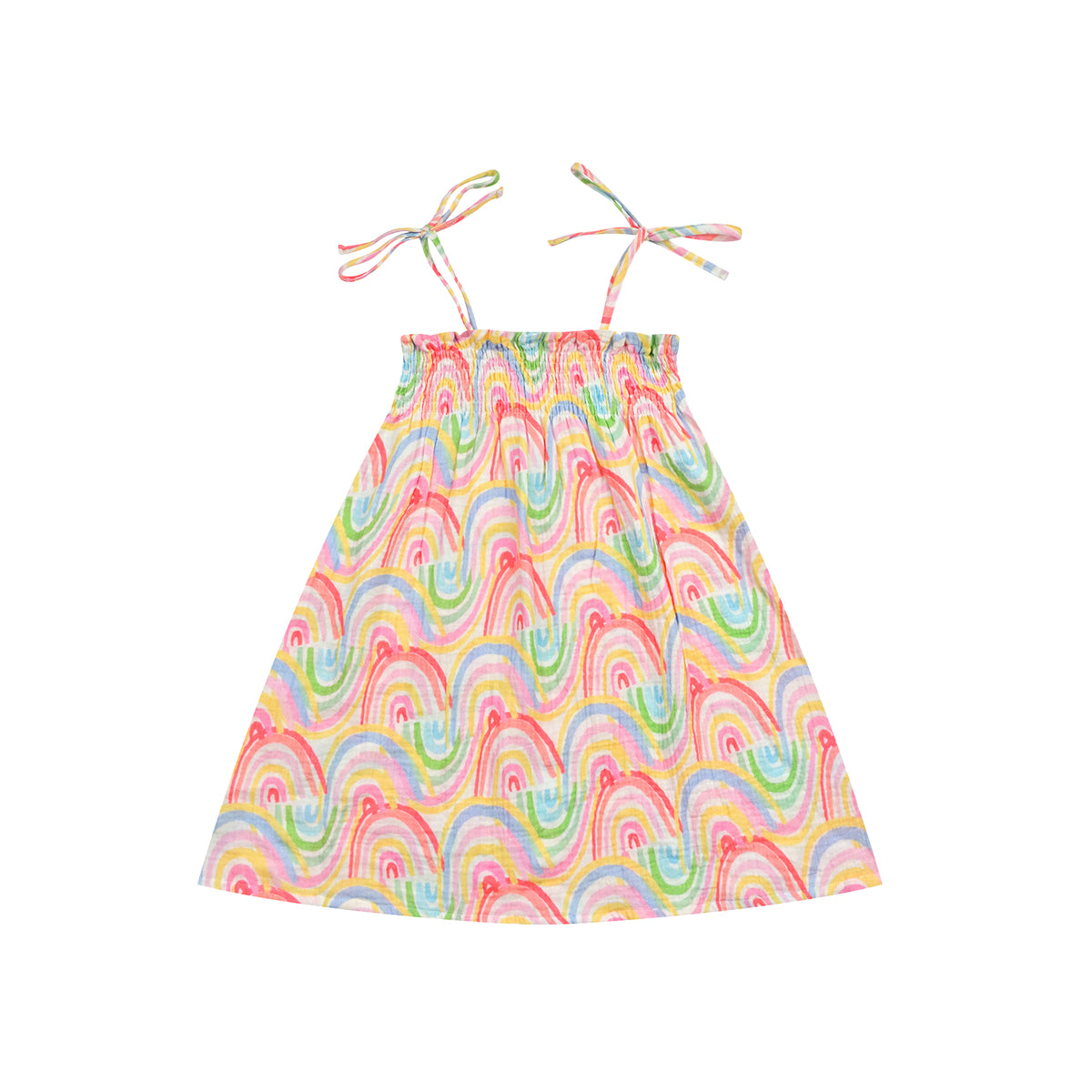 Rainbow Skies Tied Shoulder Dress