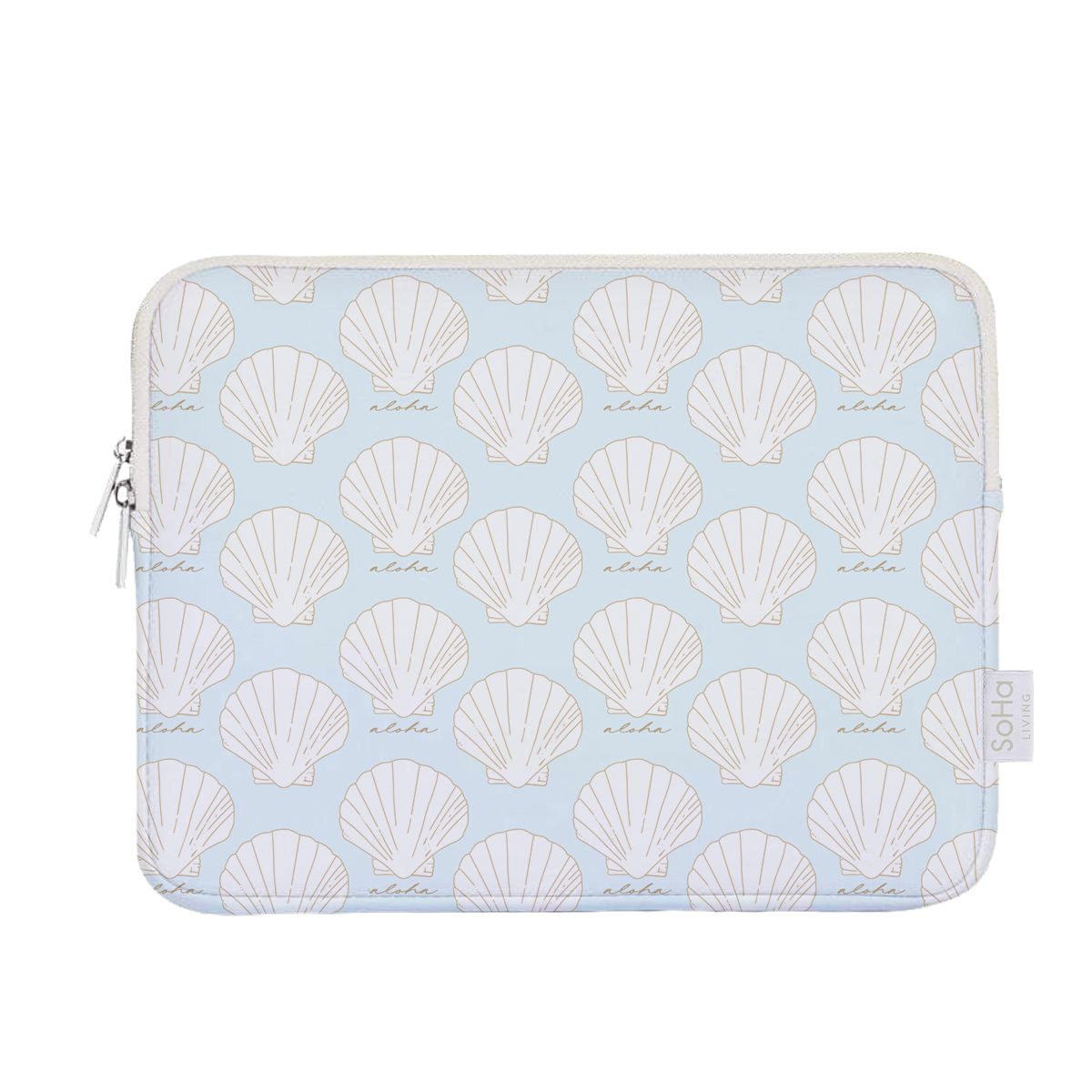 14in Seashell Clouds Laptop Case – SoHa Living
