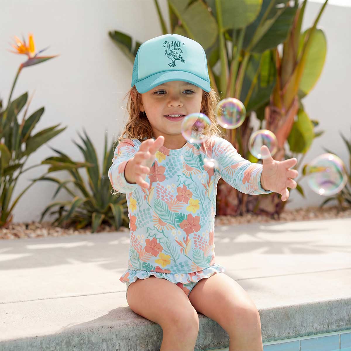グッドイナフ goodenough GDEH キャスケット Y2K ドメ夏 Silly Goose Aqua Keiki Trucker Hat – SoHa Living