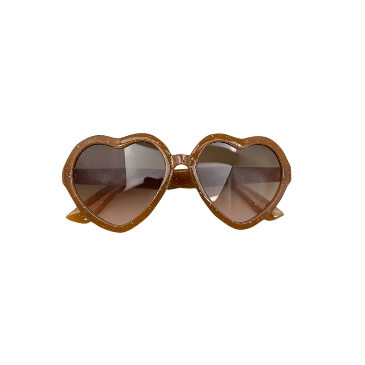 Heart-Shaped Brown Sunglasses Heart Sunglasses | Bride & Babe Sunglasses | Hundred Hearts main image 2