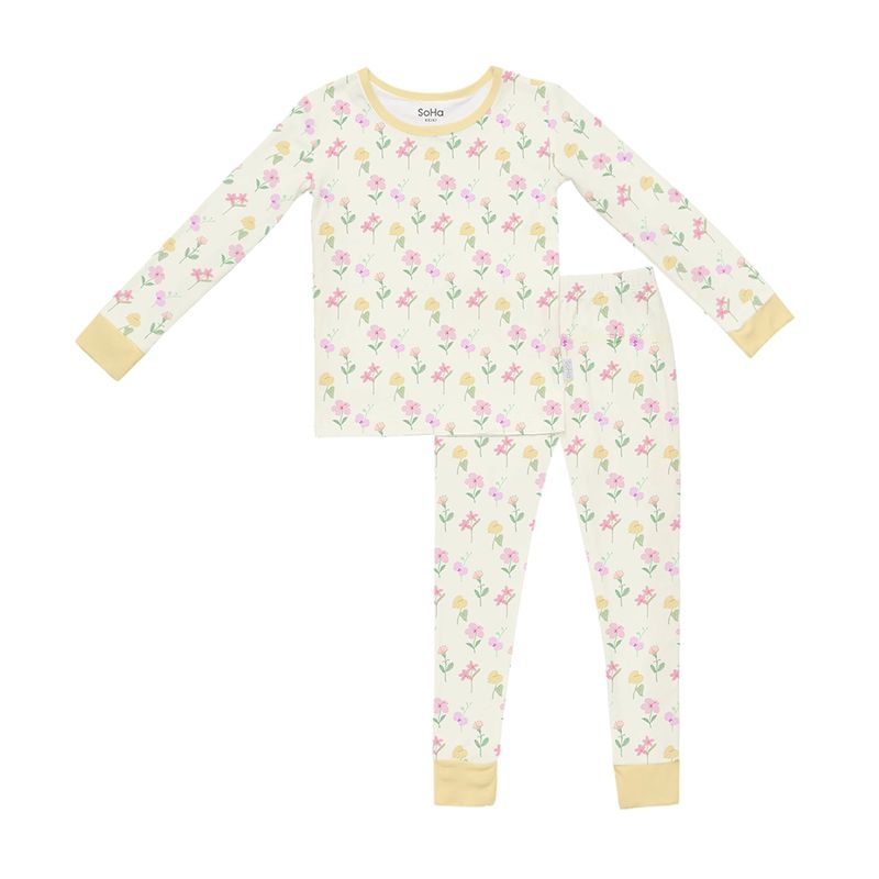 Sunny Spring Blossom Pajamas Long