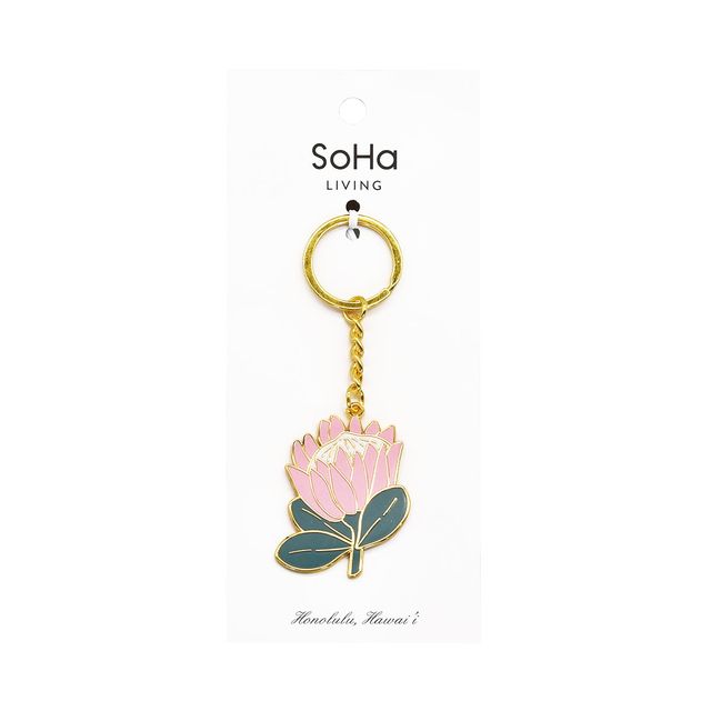 King Protea Enamel Keychain – SoHa Living