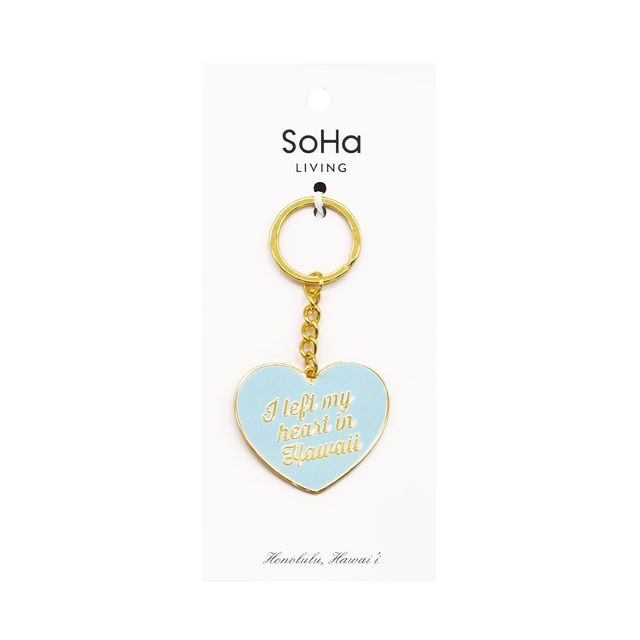 Left My Heart in Hawaii Enamel Keychain – SoHa Living