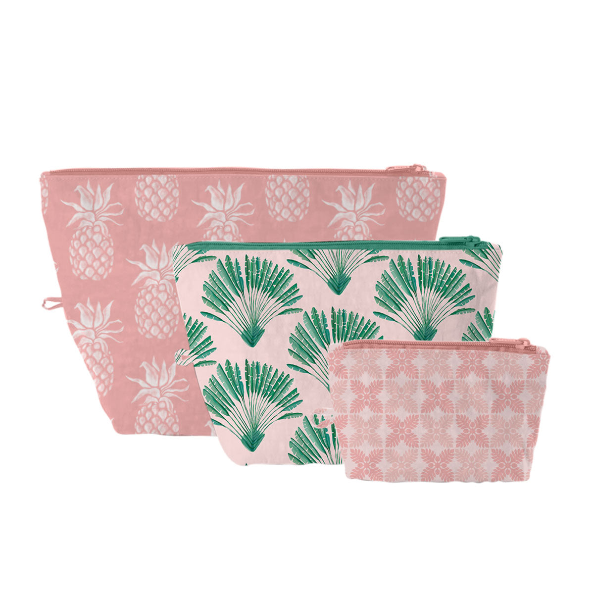 Pink Tropical Stand-up Pouch, Set of 3 – SoHa Living