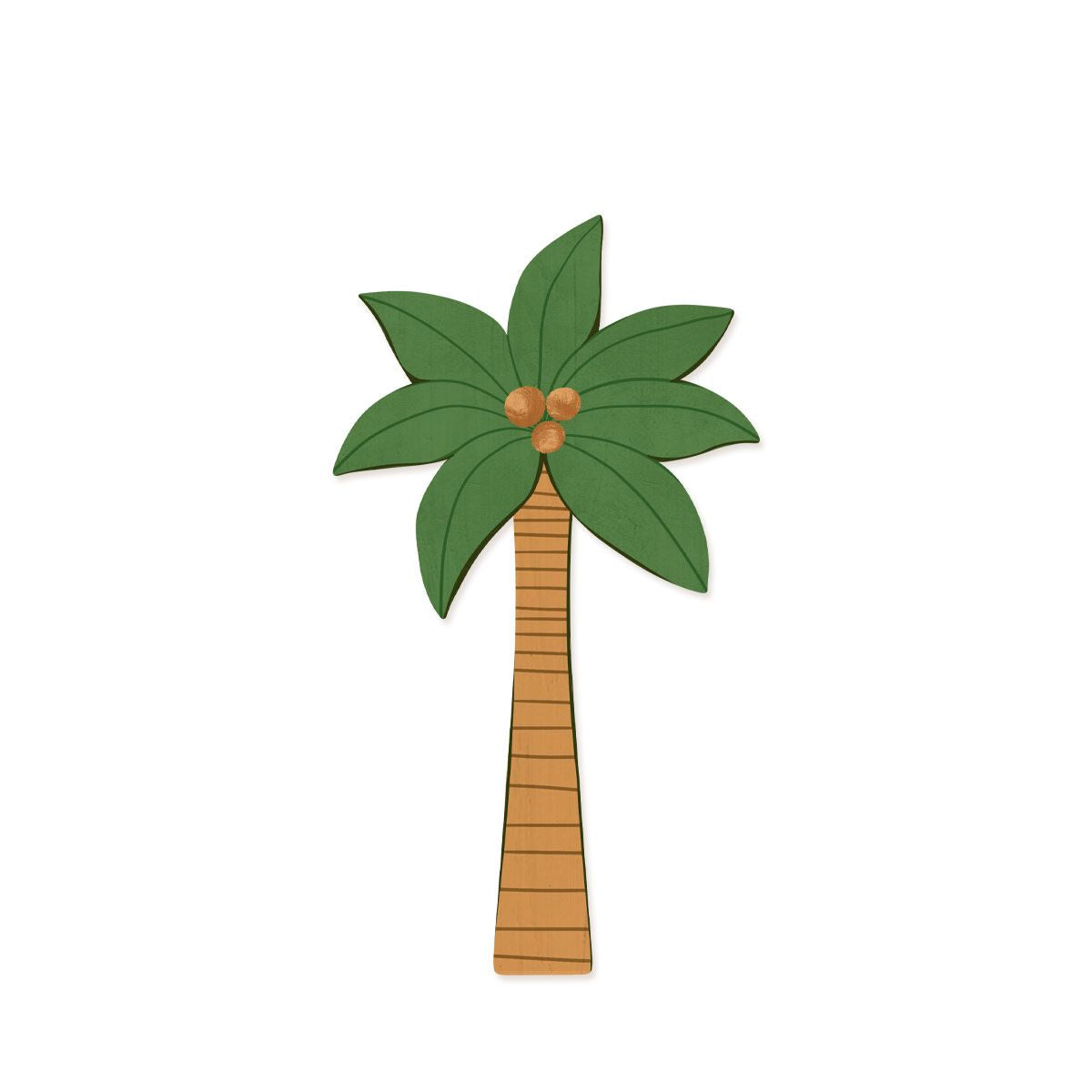 Single Palm Tree Wood Shape – SoHa Living
