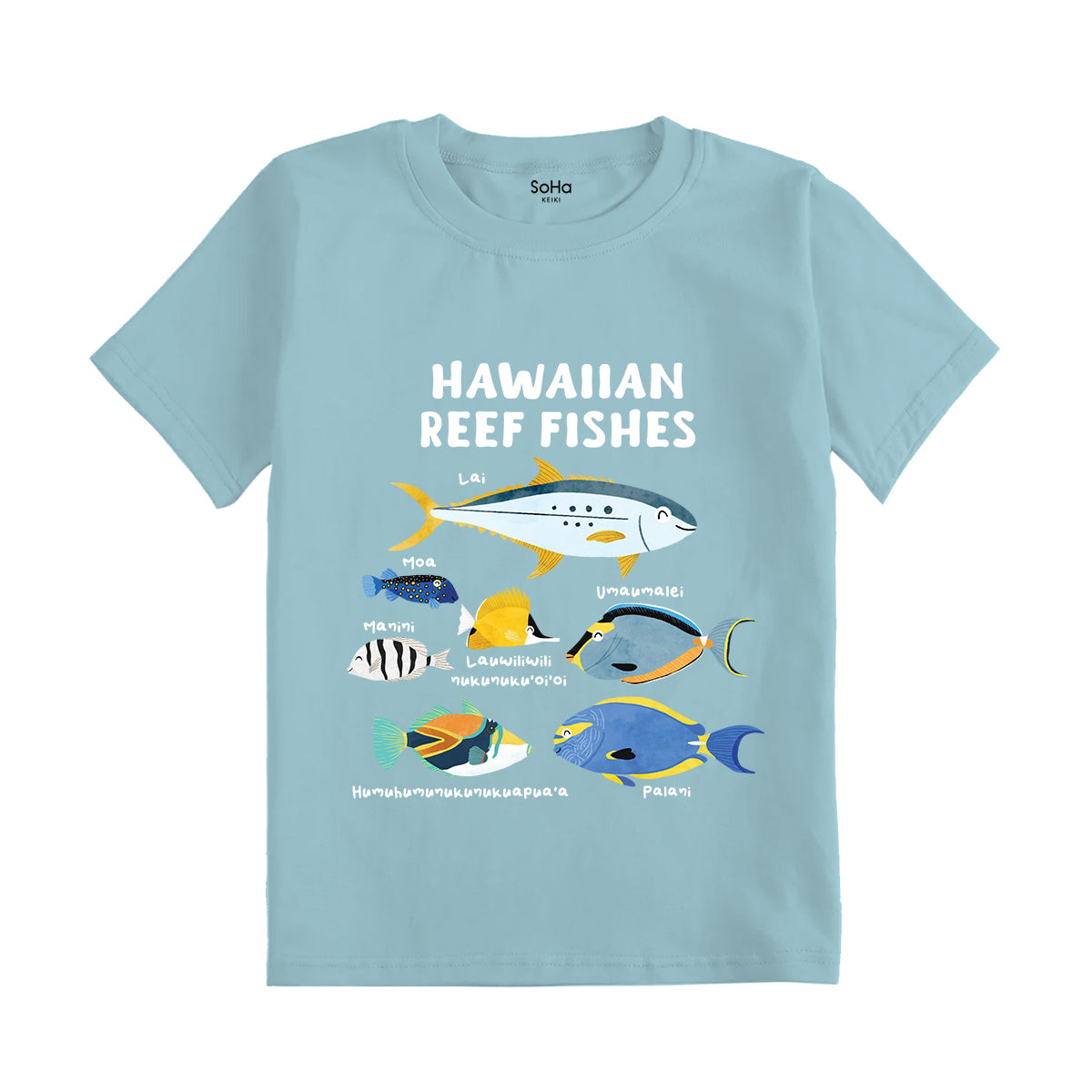 Aqua Hawaiian Reef Fish Keiki T-Shirt – SoHa Living