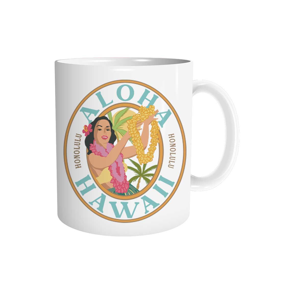 11oz Aloha Honolulu Hawaii Ceramic Mug – SoHa Living