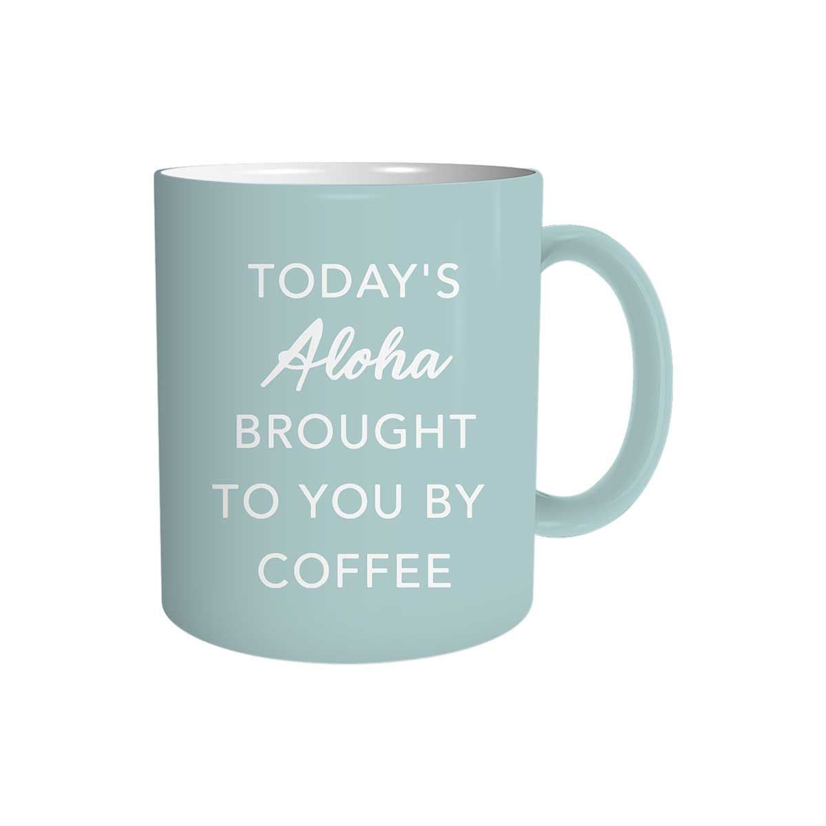 11oz Today's Aloha Ceramic Mug, Blue