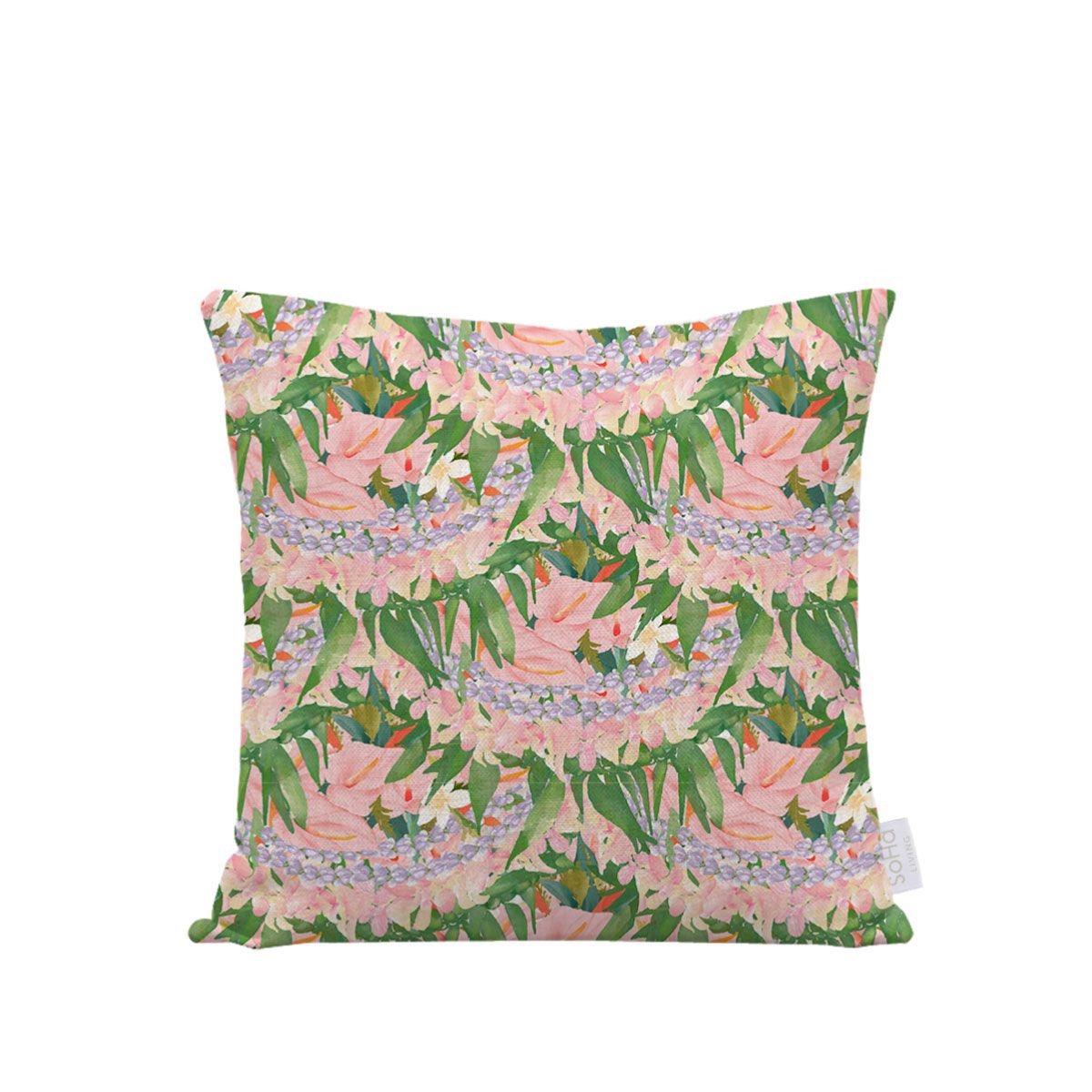 anthurium pillow 18x18in Anthurium Lei Pillow Cover – SoHa Living