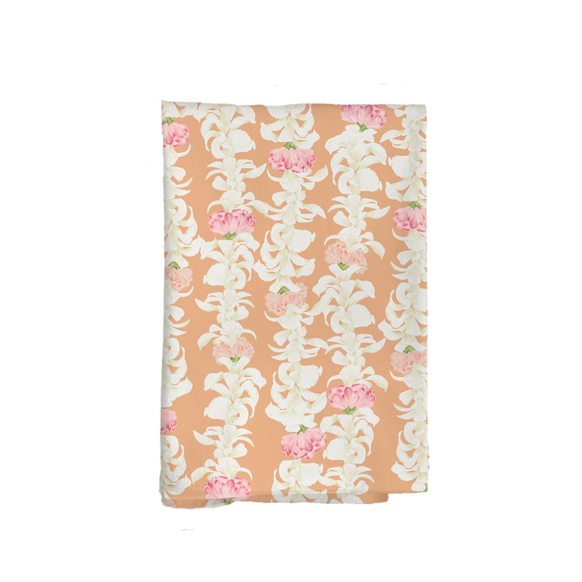 Carnation Orchid Lei Flour Kitchen Towel