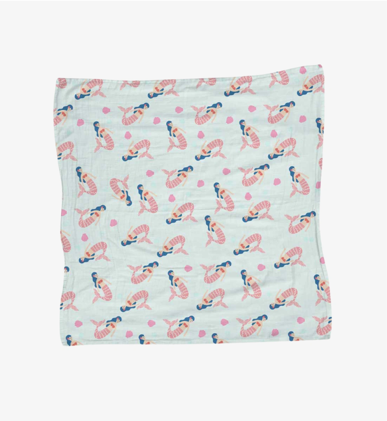 47in Mahina Mermaid Muslin Blanket