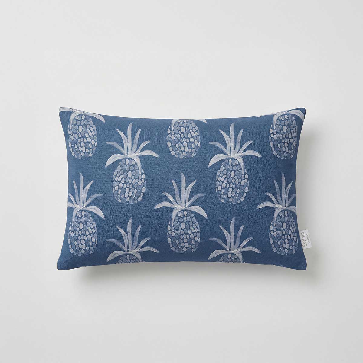 12x20in Pineapple Haze Blue Pillow Cover