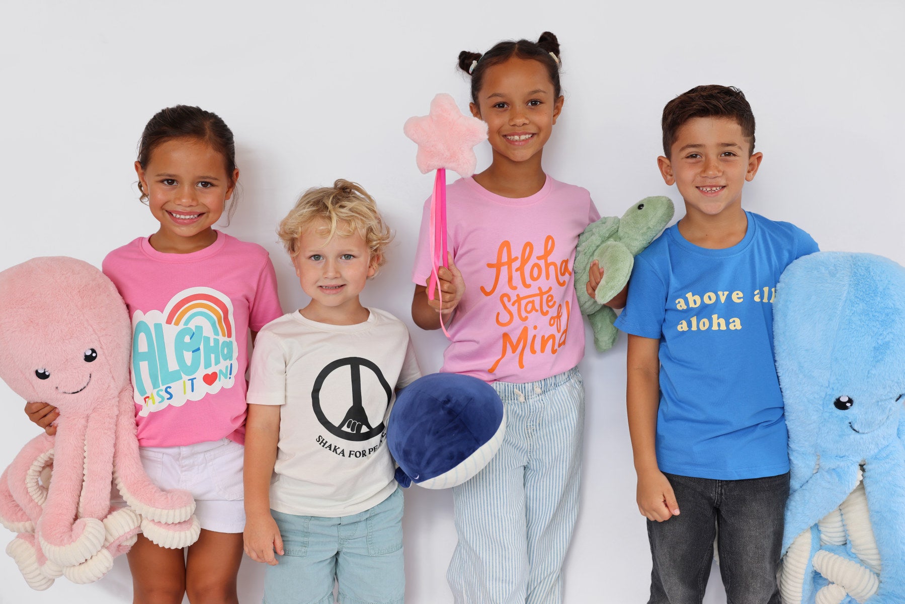 Hot Pink Aloha Pass It On Keiki T-Shirt