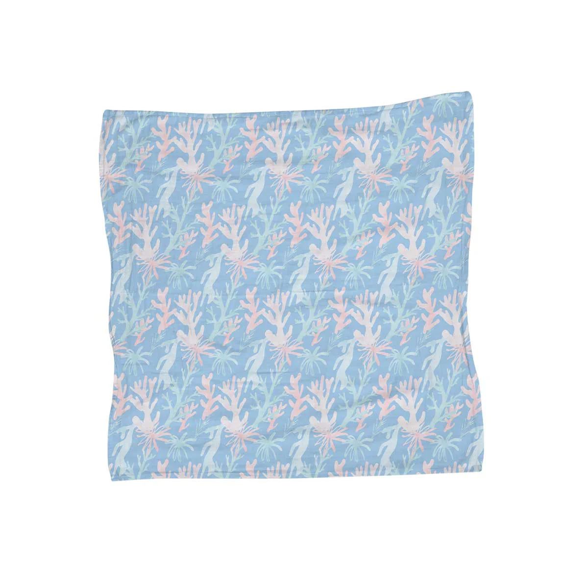 47in Sea Blooms Muslin Blanket