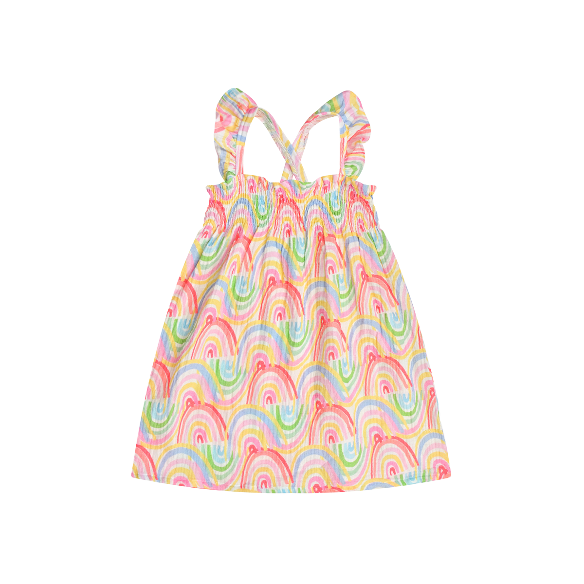 Rainbow Skies Smocked Dress