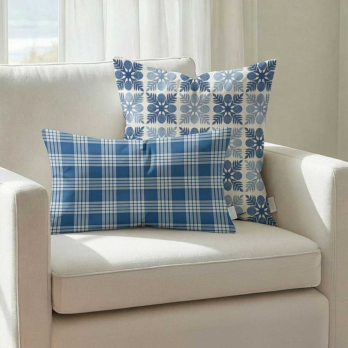 20x20in Pacific Quilt Pillow Cover