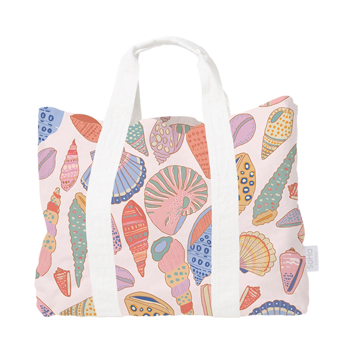 Seashell Social Boat Tote, Large – SoHa Living