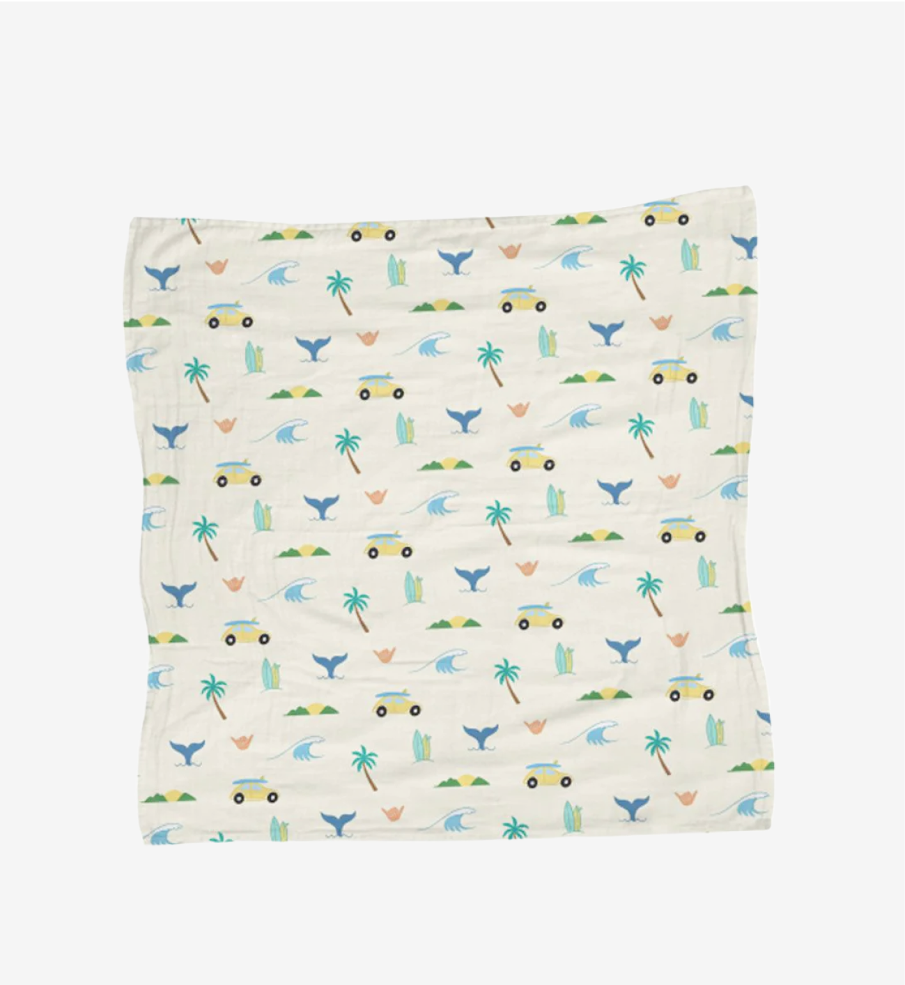 47in Island Life Pink Muslin Blanket