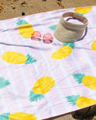 Pineapple Stripes Beach Towel