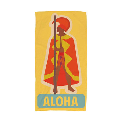 Aloha Warrior Beach Towel