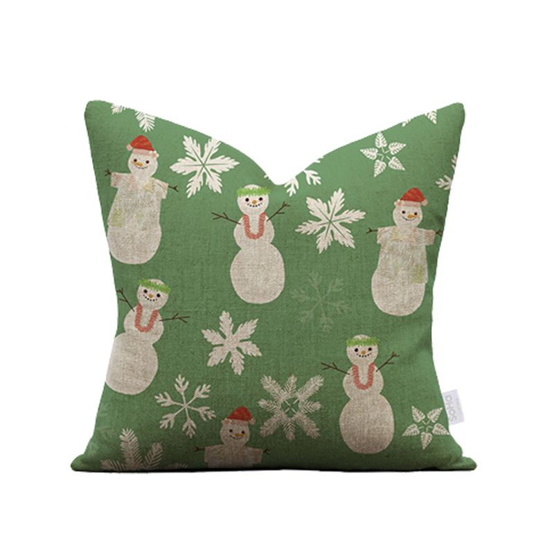 20x20in First Frost Green Pillow Cover