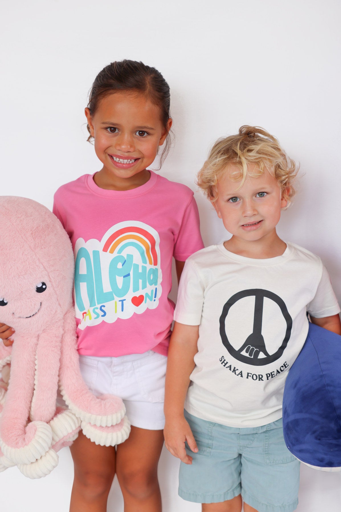 Hot Pink Aloha Pass It On Keiki T-Shirt