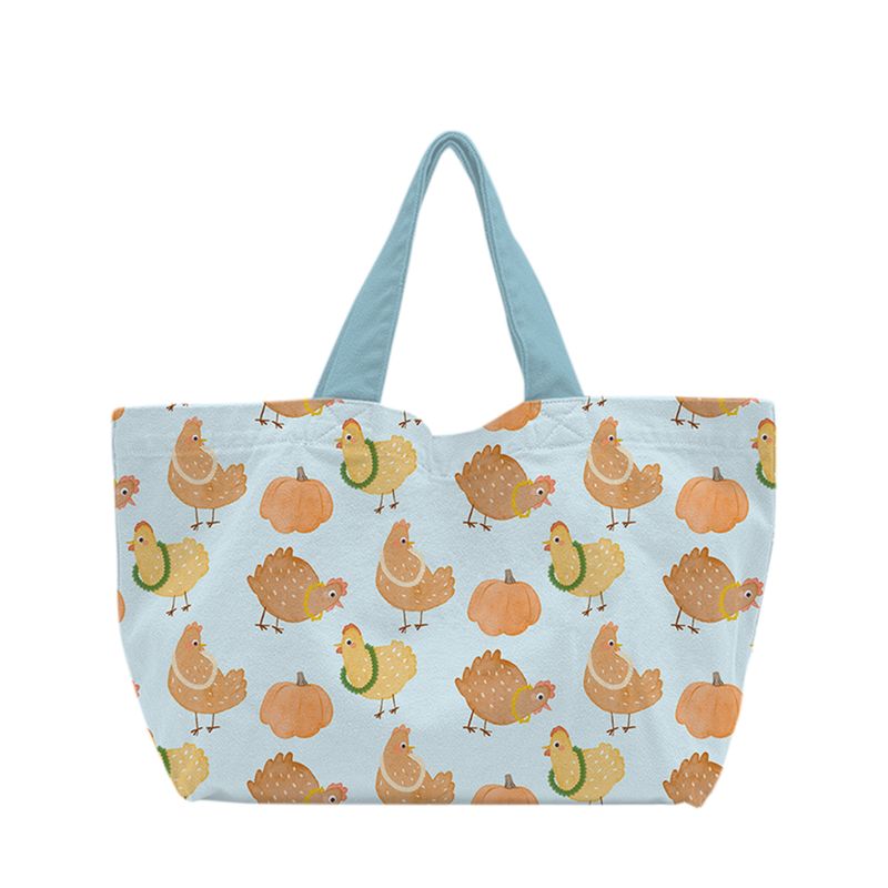 Turkey Treats Blue Short Tote Bag
