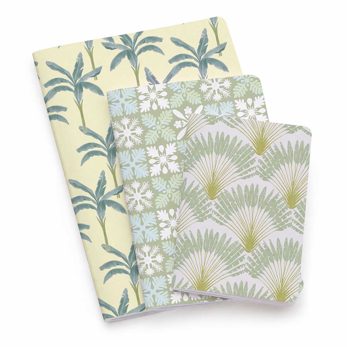 Emerald Canopy Sewn Stitch Notebook, Set of 3 – SoHa Living