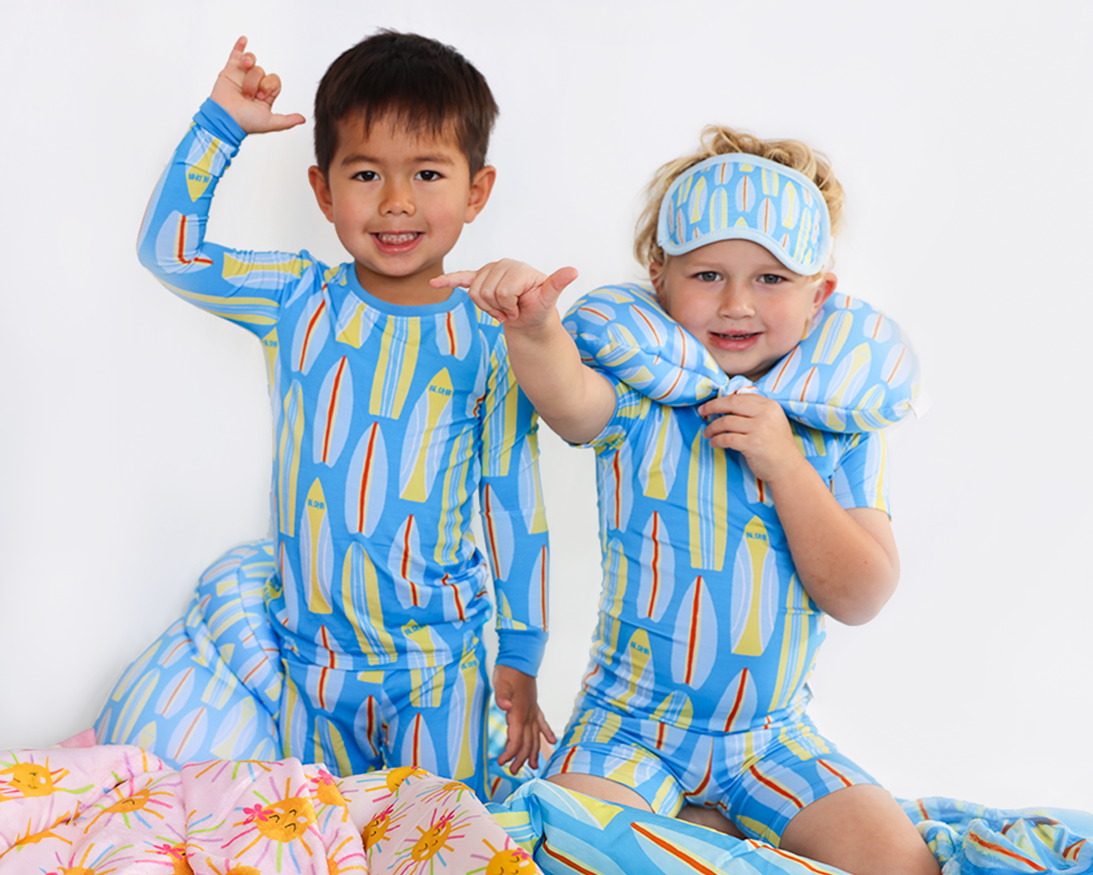 VERTBAUDET 2 Stück Surf-Pyjashorts Jungen 100% Baumwolle