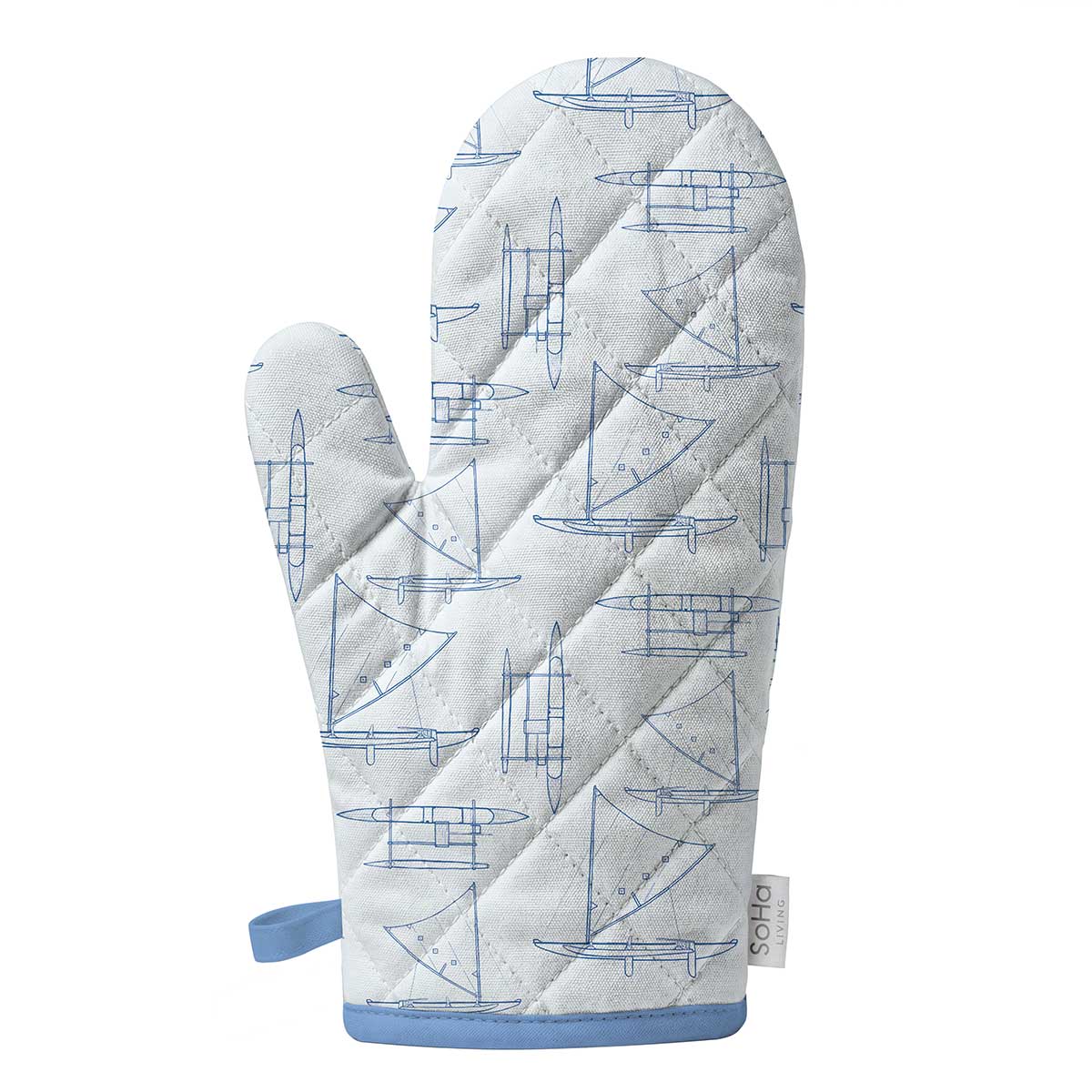 Wa'a Blueprint Oven Mitt