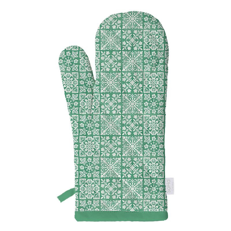 Evergreen Quilt Oven Mitt