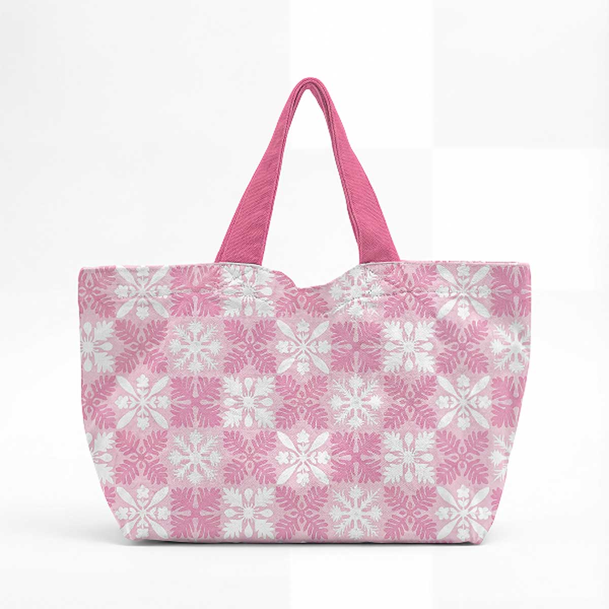 Pink Island Quilt Short Tote Bag