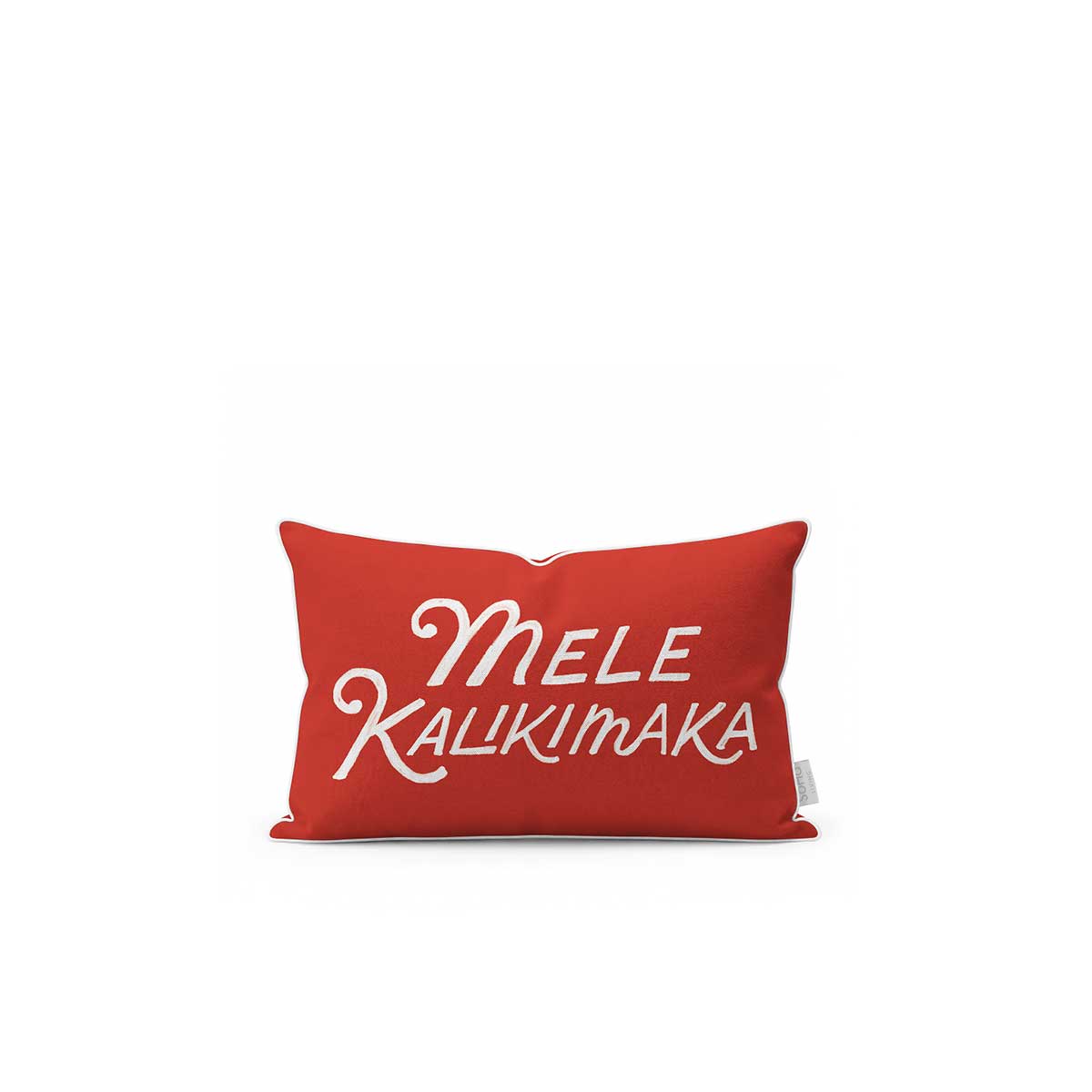 12x20in Mele Script Pillow Cover, Red