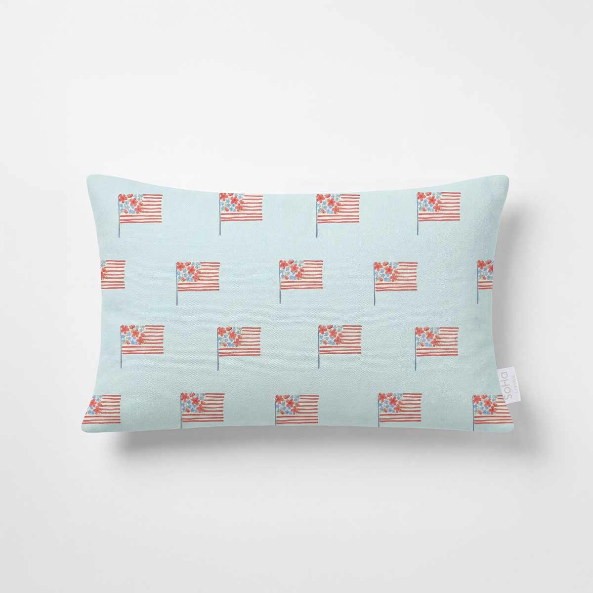 12x20in Bloom and Stripes Pillow Cover