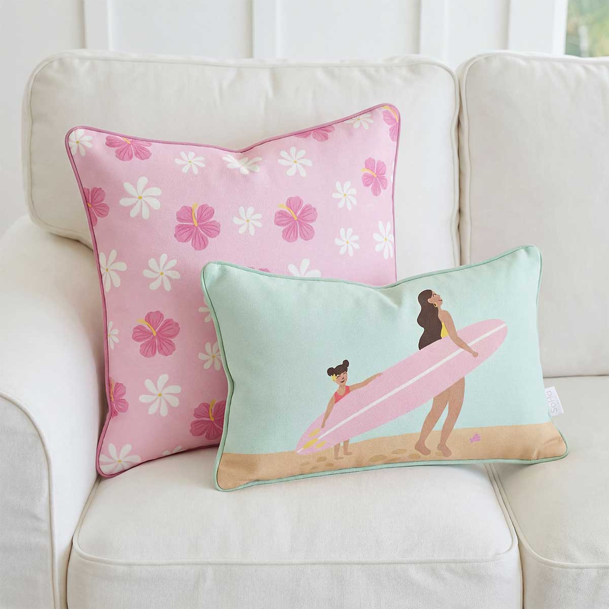 12x20in Ocean Bond Pillow Cover with Piping