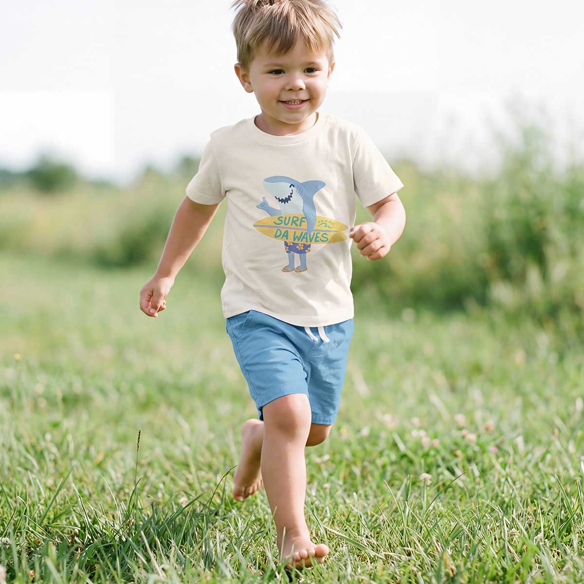 Ivory Surf Da Waves Keiki T-Shirt – SoHa Living