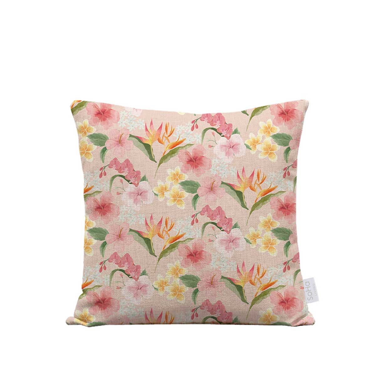 18x18in Aloha Flower Pillow Cover – SoHa Living