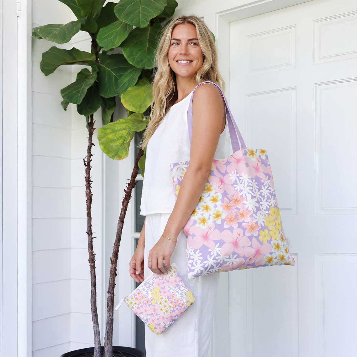 Pua Rainbow Tote Bag