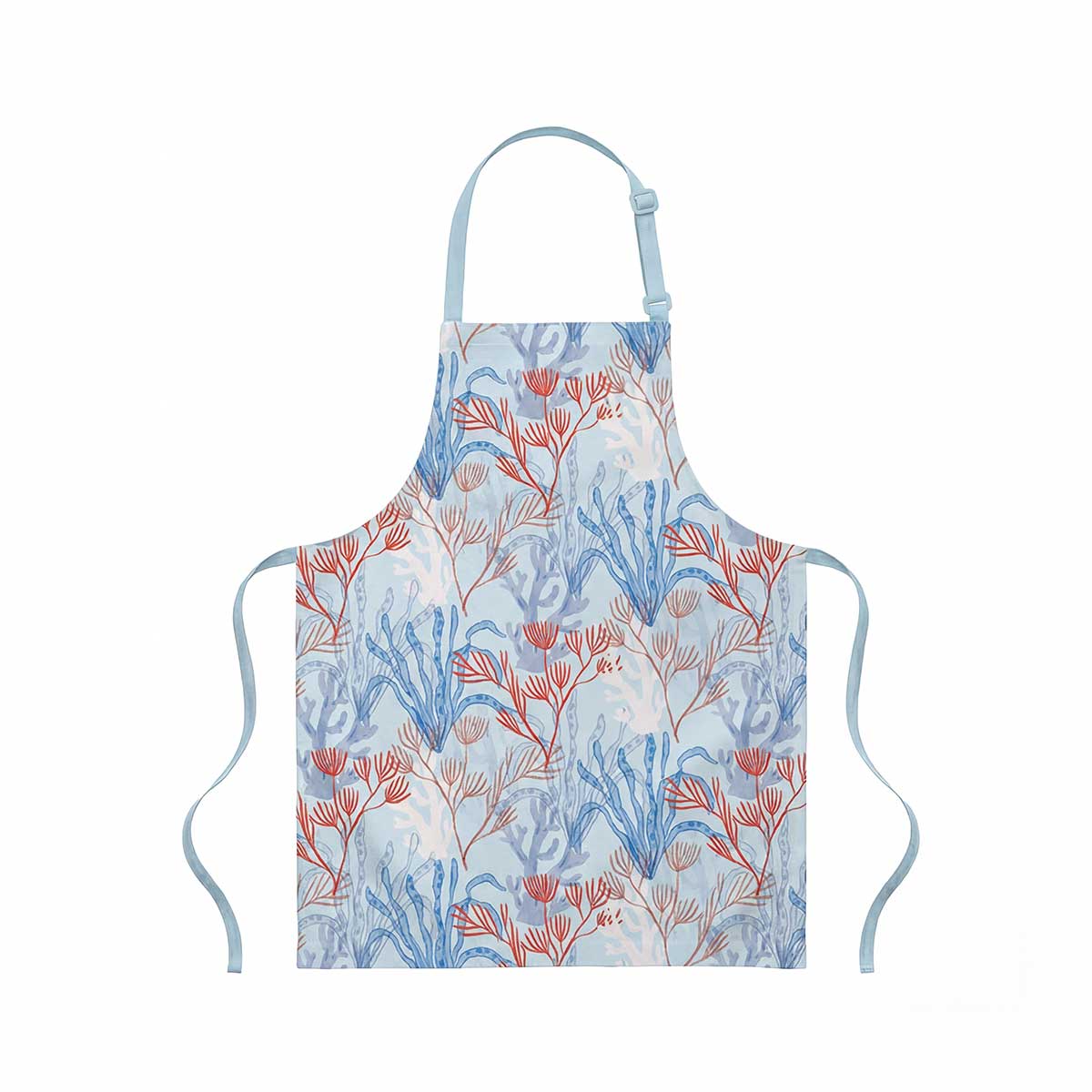 Coral Current Light Blue Apron