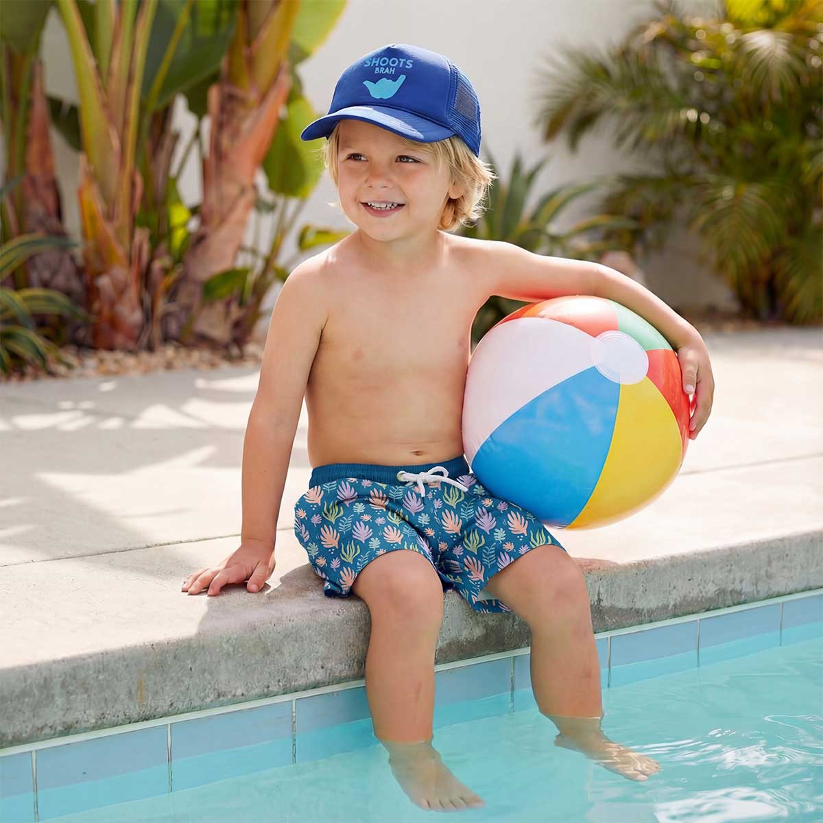 Shoots Brah Royal Blue Keiki Trucker Hat