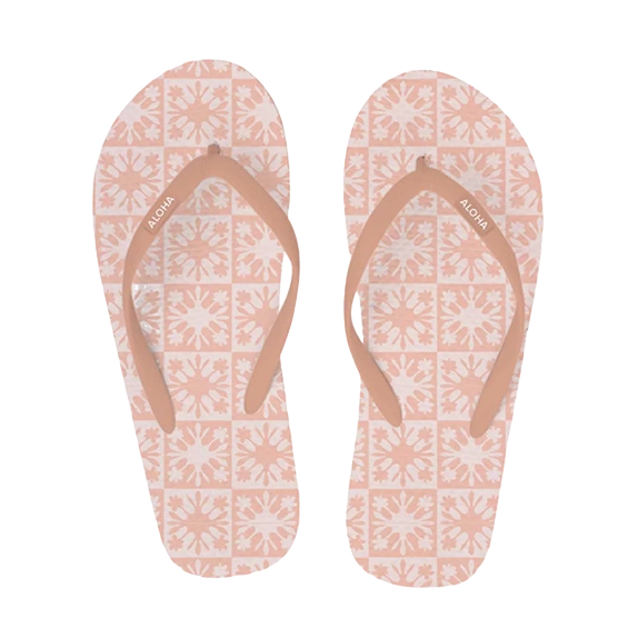 Hibiscus Quilt Slippers